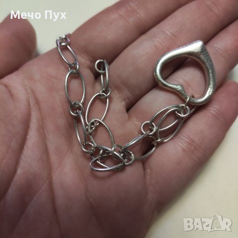 Сребърна гривна (226), снимка 6 - Гривни - 43690377