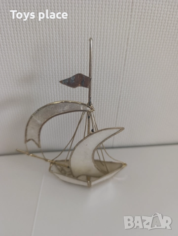 Метална платноходка със седефни платна, снимка 4 - Други - 51461118