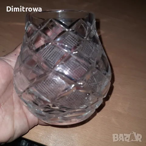 Кристална вазичка, снимка 3 - Други - 47896032