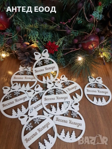 Коледна играчка за елха с име – персонализирани и уникални! 🎅, снимка 9 - Коледни подаръци - 52136088