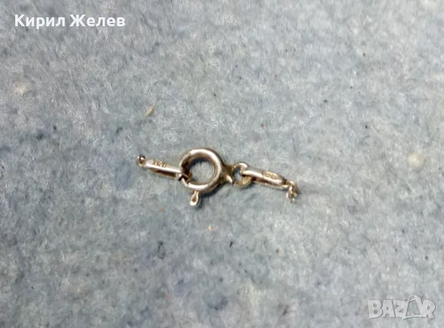 СТАРА СРЕБЪРНА ЗАКОПЧАЛКА За КОЛИЕ ВЕРИЖКА ГРИВНА СРЕБРО 925 ITALY КАРАБИНКА За СИНДЖИР 49876, снимка 7 - Други - 49125112