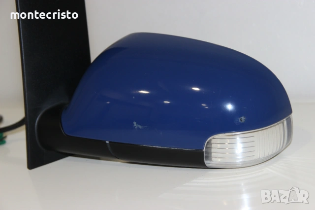 Ляво електрическо огледало VW Touran (2003-2010г.) 6 пина / Син Синьо, снимка 3 - Части - 53028120