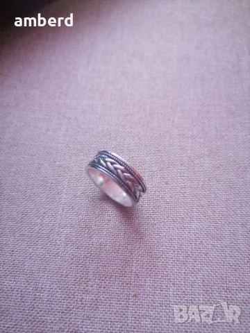 Страхотен сребърен пръстен (халка) - модел R044, снимка 2 - Пръстени - 53530331