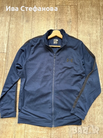 Under Armour ново тъмно синьо мъжко спортно горнище горница 100% оригинален, снимка 5 - Спортни дрехи, екипи - 52484302