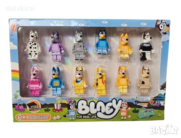 12бр Фигурки тип лего Блуи и Бинго