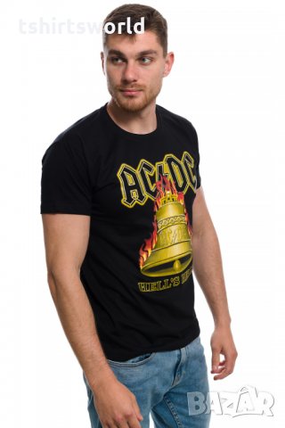 Нова мъжка тениска с дигитален печат на музикалната група AC/DC - Hells Bells, снимка 12 - Тениски - 29930800