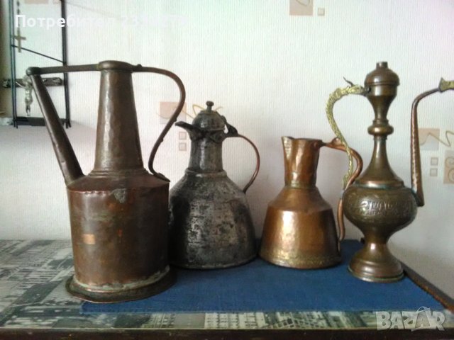 ИБРИК стари съдове за течности,ръчно изковани и орнаментирани., снимка 13 - Антикварни и старинни предмети - 37804914