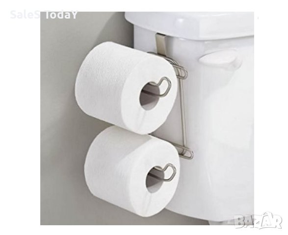 Стойка за тоалетна хартия, поставка- закачалка, метална