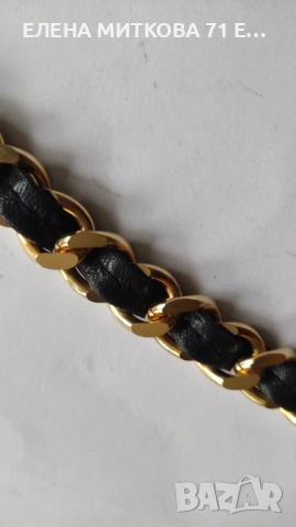 COSCI Италия дамски колан от естествена кожа и златна верига, снимка 6 - Колани - 53420491