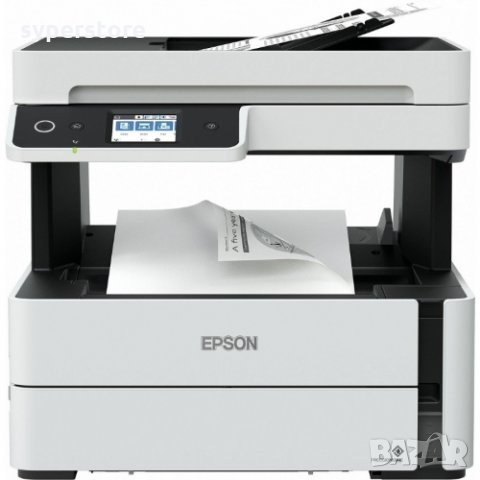 Принтер Мастиленоструен Мултифункционален 3 в 1 Черно - бял Epson EcoTank M2170 Принтер, скенер и ко, снимка 2 - Принтери, копири, скенери - 33561063