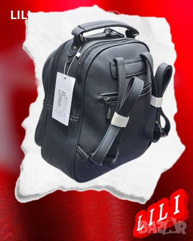 КОЖЕНА ДАМСКА РАНИЦА , снимка 6 - Раници - 52418761