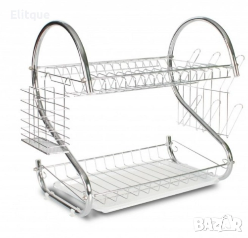 Сушилник за съдове Rosberg, 2нива, 40х38х24см., снимка 4 - Други стоки за дома - 52888996