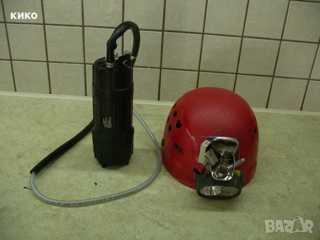 К-Т пещерна каска PETZL  Ecrin Roc - DUO 14 диода - AC пиезо и карабитка ARIANA