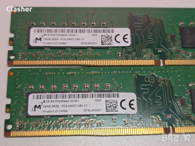 RAM памет 32GB (кит 2х16) DDR4 2400MHz за настолен компютър., снимка 2 - RAM памет - 53525864