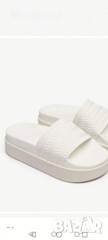 Adidas Adilette Bonegs W, чехли на платформа, снимка 8 - Чехли - 37495888
