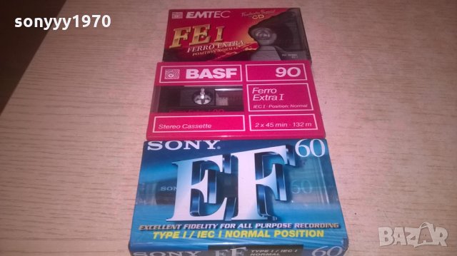 SONY BASF EMTEC-АУДИОКАСЕТИ-ВНОС ШВЕИЦАРИЯ, снимка 2 - Аудио касети - 27293156