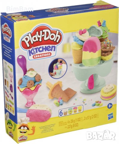 Детски комплект за моделиране на сладолед / Kitchen Creations Play Play-Doh/ Hasbro, снимка 2 - Пластелини, моделини и пясъци - 39648108