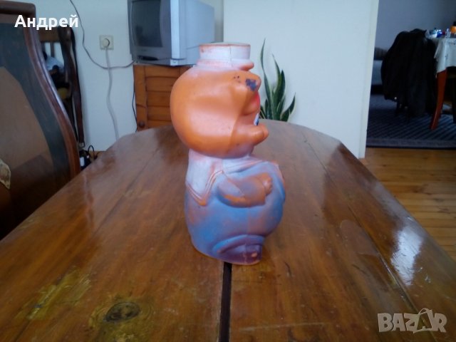 Стара гумена играчка,Прасе Моряк, снимка 2 - Други ценни предмети - 28310082