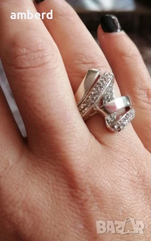 Уникален сребърен пръстен - модел R009, снимка 8 - Пръстени - 51405111