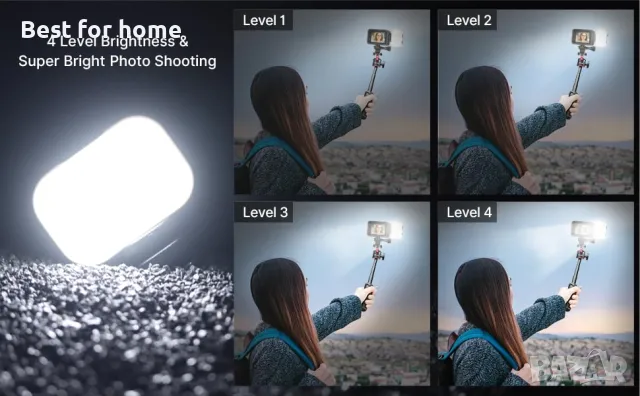 ULANZI VL28 Mini Vlog Light- дронове, екшън камери, телефони, фотоапарати, снимка 8 - Светкавици, студийно осветление - 48478102