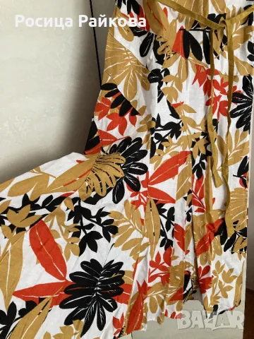 Ленена Рокля Monsoon , 42 размер, снимка 2 - Рокли - 48733335