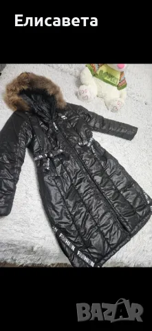 Дамско зимно модерно дълго яке Карл, снимка 14 - Якета - 40636874