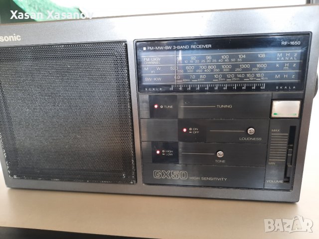 Радио PANASONIC RF-1650J GX-50 , снимка 7 - Радиокасетофони, транзистори - 36672402