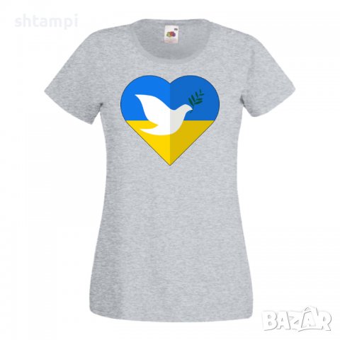 Дамска Тениска Peace In Ukraine 2 спрете войната,подкрепям Укркайна,