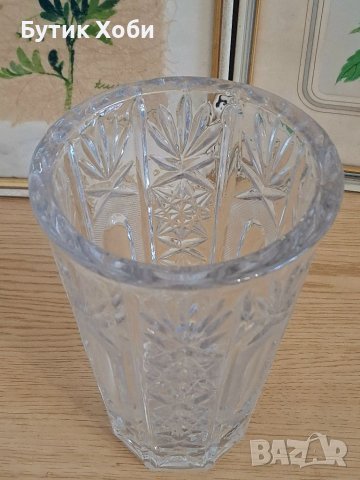 Ретро кристална ваза, снимка 2 - Вази - 40331176