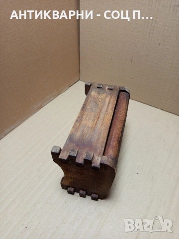 Стара Ръчно Изработена Дървена Кутия Кутийка. , снимка 10 - Антикварни и старинни предмети - 52578039