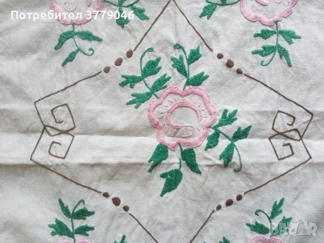 Каре с ръчна бродерия от социализма , снимка 5 - Антикварни и старинни предмети - 44906357
