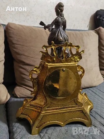 Настолен бароков часовник., снимка 4 - Антикварни и старинни предмети - 48177227