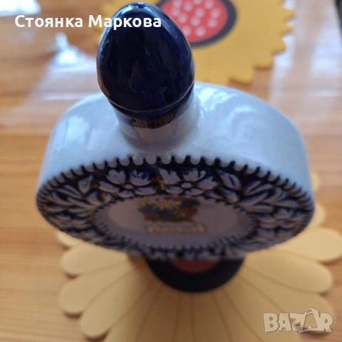 Керамично шише-ръчна изработка-Австрия, снимка 4 - Декорация за дома - 53464738