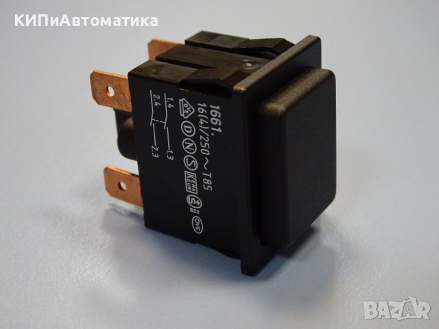 Бутон задържащ MARQUARDT 1661 push-button switch, снимка 3 - Резервни части за машини - 38281612