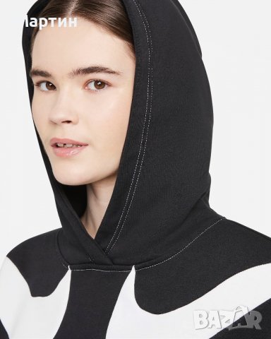 Дамско горнище Nike Sportswear Swoosh Oversized Fleece - размер S, снимка 2 - Спортни екипи - 38693154