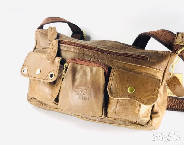 Луксозна Мъжка чанта Телешка кожа Арт Vinatge Lux Bag Топ ЦЕНА !, снимка 7 - Чанти - 26344778