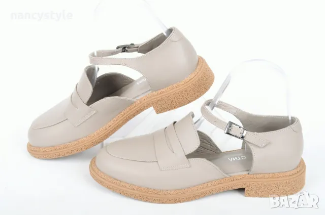 СЕЗОН'25! Дамски летни обувки от естествена кожа-Два цвята, снимка 1