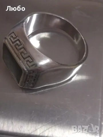 сребърен пръстен, снимка 2 - Колиета, медальони, синджири - 47480452