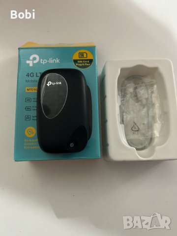 TP Link WL рутер M7010 4G LTE Mobile Wi Fi, снимка 1 - Мрежови адаптери - 43513982