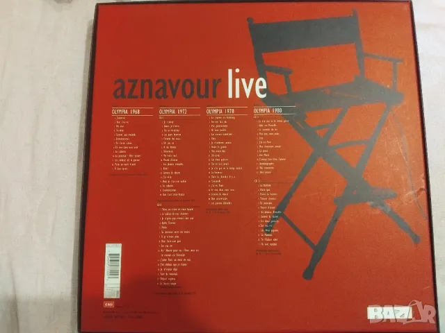 Charles Aznavour ‎– Aznavour Live Á L'Olympia - комплект от оригинални дискове в луксозна кутия, снимка 6 - CD дискове - 49333395