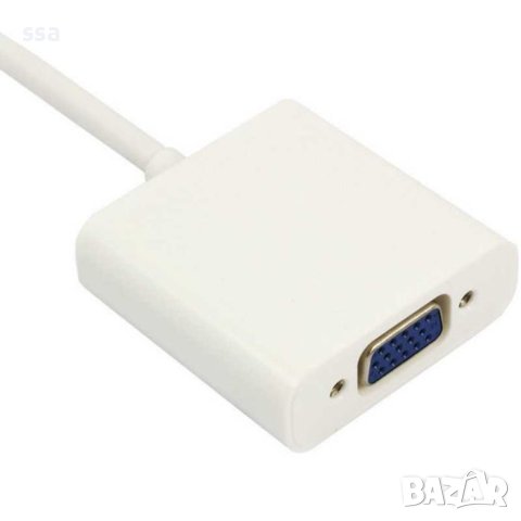 Адаптер Micro HDMI DM to VGA F White - 0.15m, снимка 12 - Кабели и адаптери - 41364248