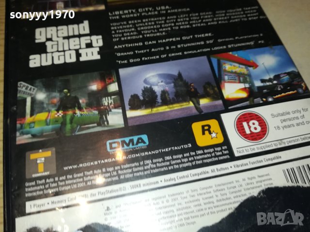 GRAND THEFT AUTO III GAME PS2 ВНОС GERMANY 0302242000, снимка 8 - Игри за PlayStation - 44118117