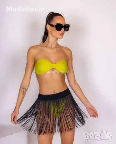 Плажна дамска пола в два цвята , снимка 6 - Поли - 48076968