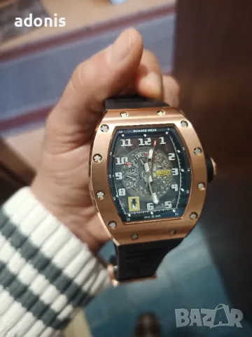 Richard mille RM 030 automatic mechanical watch gold Ричард Майли автоматичен механичен часовник , снимка 4 - Други - 48989617