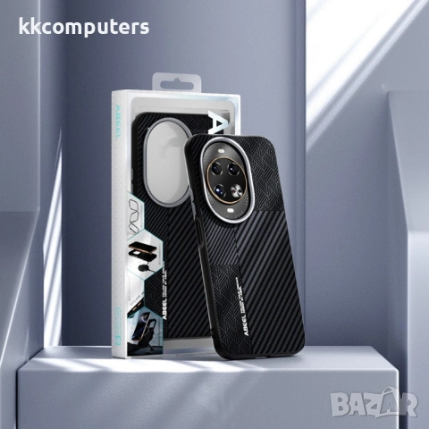 Калъф ABEEL за Huawei nova 14 Pro 5G - Магнитен, PC+TPU+Алуминий+PU Кожа, Слим(1.1мм), Хибриден Диза, снимка 8 - Калъфи, кейсове - 53187799