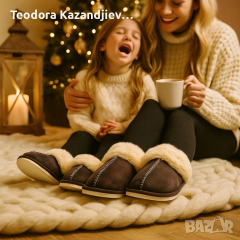 Оригинални Пухкави зимни пантофи SWISS LYX с мемори пяна и гел против умора и мекота !, снимка 2 - Други - 51828893