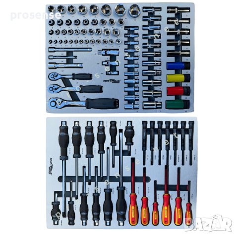 Шкаф / Количка с 6 Пълни Чекмеджета с Инструменти KraftWelle, снимка 5 - Аксесоари и консумативи - 43522898