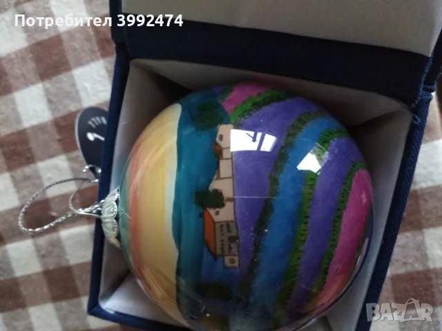 Невероятна окраса за елха, ръчно рисувана отвътре , снимка 2 - Антикварни и старинни предмети - 49712597