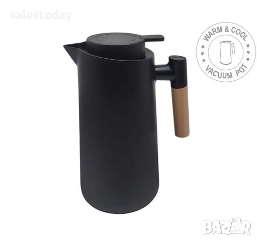 Кана с дървена дръжка, Термос, 950 мл, снимка 2 - Прибори за хранене, готвене и сервиране - 30746934