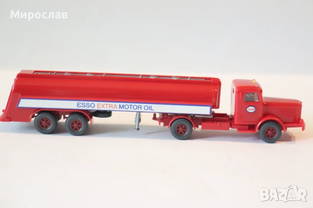 WIKING H0 1/87 BUSSING  ESSO ЦИСТЕРНА КАМИОН МОДЕЛ КОЛИЧКА ИГРАЧКА, снимка 6 - Колекции - 47640122